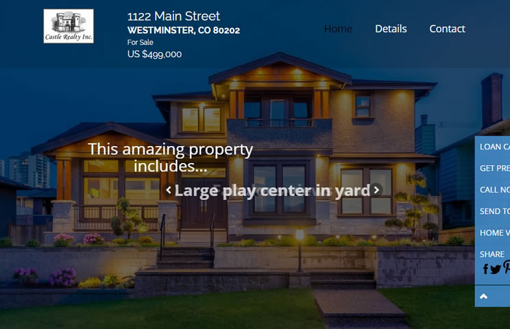 Single Property Sites example3